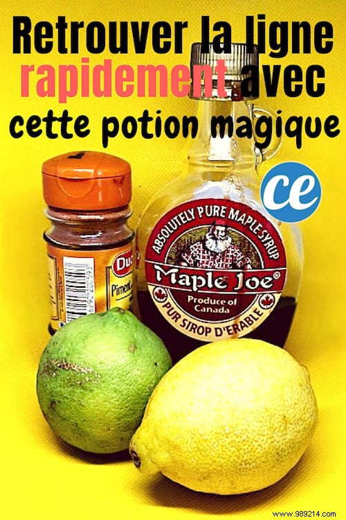 Find your line quickly with this magic lemon potion that eliminates toxins. 