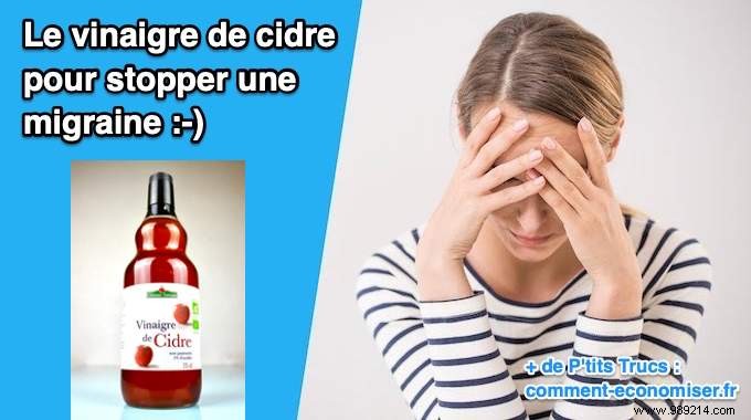 How To Use Apple Cider Vinegar To STOP A Migraine. 