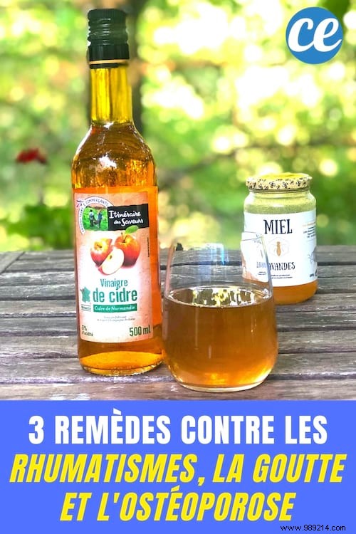 Rheumatism, Gout and Osteoporosis:3 Effective Remedies with Apple Cider Vinegar. 