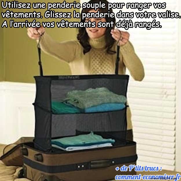 The Tip For Keeping Your Things Neatly Folded In The Suitcase. 