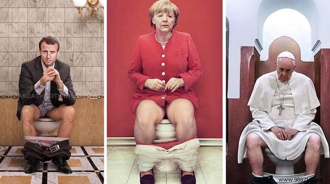 Cristina Guggeri Imagine the Leaders of the Planet in the Toilet. 