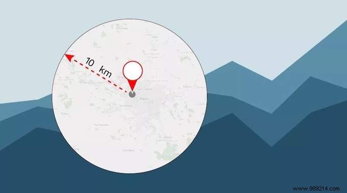 Containment:How to Calculate a 10 KM Radius Around My Home Easily. 