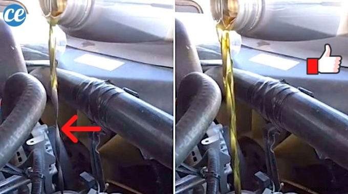 How To Easily Pour Oil Into Your Engine WITHOUT A Funnel. 