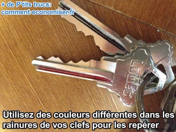 The Tip To Find The Right Key On Your Keychain In 2 Seconds. 
