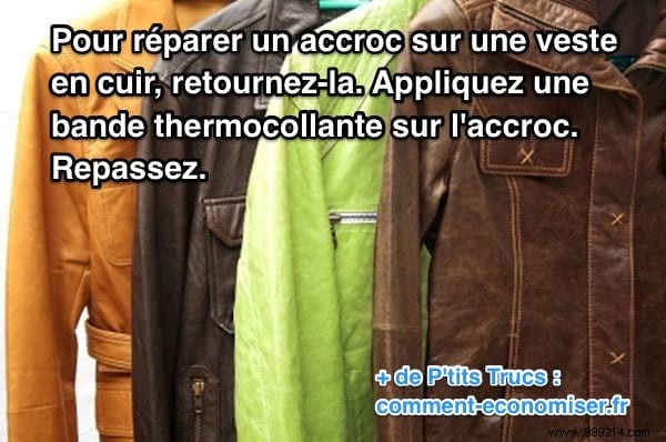 A Tear in Your Leather? A Tip to Repair your Jacket or Vest. 