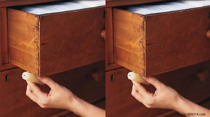 Trick for Unjamming a Difficult-to-Open Drawer. 