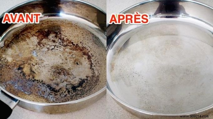 The Secret to Cleaning a Burned Stove with Baking Soda. 