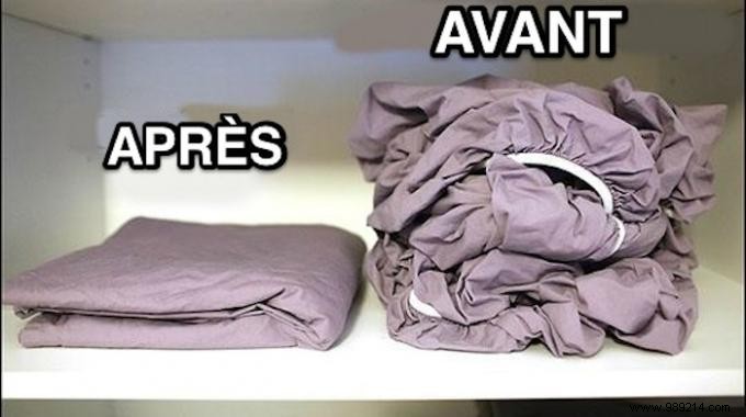 Finally a Tip to Fold a Fitted Sheet Easily. 
