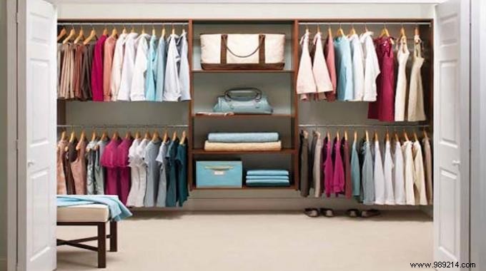 The Tip for Hanging More Hangers in Your Closets and Saving Space. 