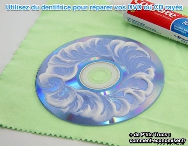 How to Repair Your Scratched DVDs or CDs with Toothpaste? 