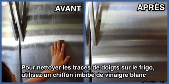 How to Clean the Exterior of the Fridge and Remove Fingerprints. 