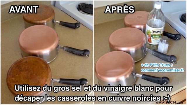 THE Magic Trick For Your Copper Pans To Regain All Their Shine. 