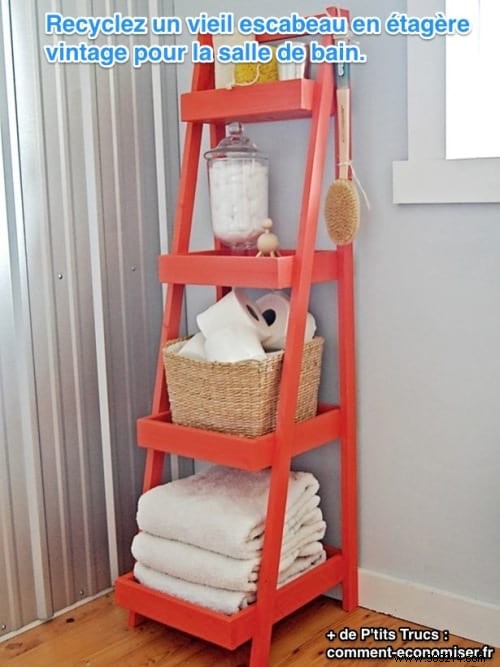 An Original and Inexpensive Shelf For Your Bathroom. 