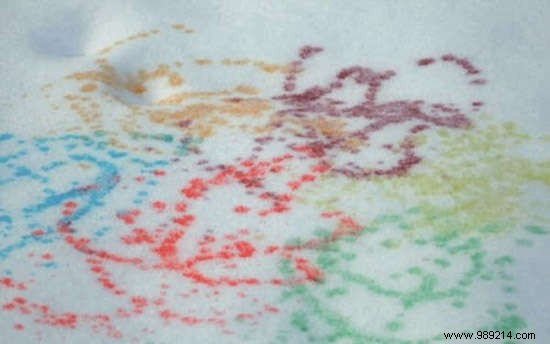Easy and Quick:How to Make Paint to Draw on Snow. 