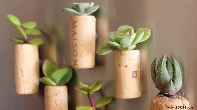 How to Make Mini Flower Pots out of Bottle Stoppers. 
