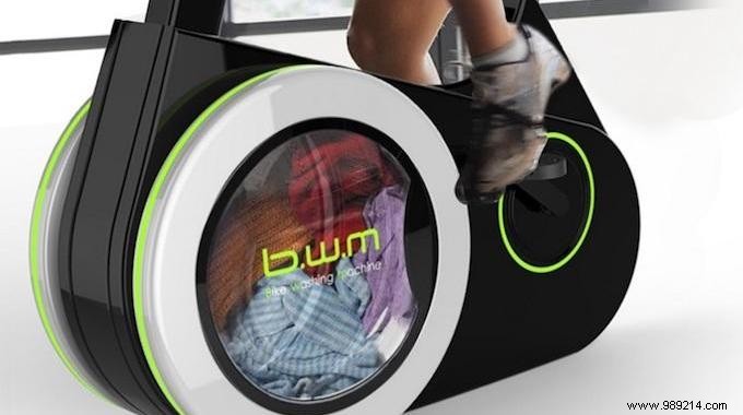 Exercise While Washing Your Clothes With This Bike Washing Machine. 