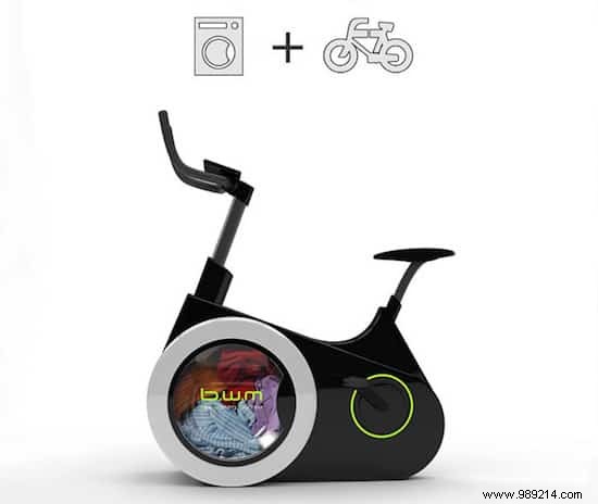 Exercise While Washing Your Clothes With This Bike Washing Machine. 