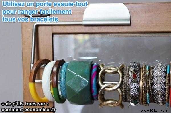 A Tip To Easily Store All Your Bracelets. 