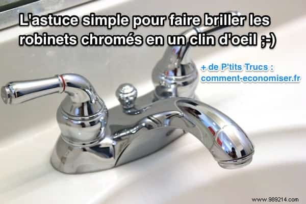 The Simple Trick To Make Chrome Faucets Shine In A Snap. 