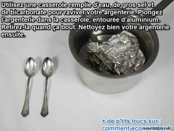Possibly the most brilliant tip for cleaning your silverware. 