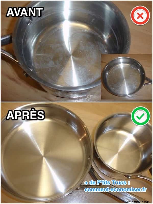 The Magic Trick To Remove Limescale In A Pan With White Vinegar. 