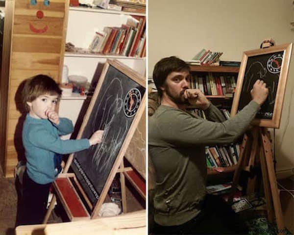 2 Brothers Found the Best Mother s Day Gift! They Recreated Their Childhood Photos :-) 
