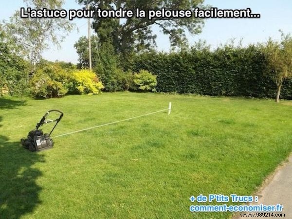 An Incredible Trick To Mow The Lawn Easily. 