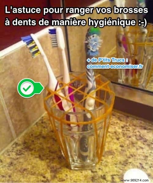 The Tip For Storing All Your Toothbrushes Hygienically. 