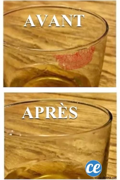 The Magic Trick To Remove Lipstick From A Glass. 