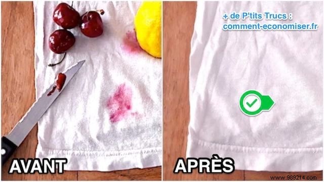 Berry Stains:The Tried-and-Tested Trick to Make Them Disappear WITHOUT Rubbing. 