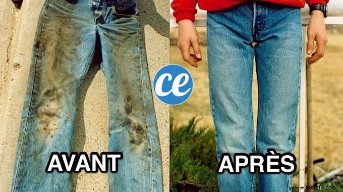 The Incredible Trick To Removing A Grease Stain From Jeans. 
