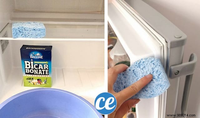 Dirty fridge? How to clean it from top to bottom with baking soda. 