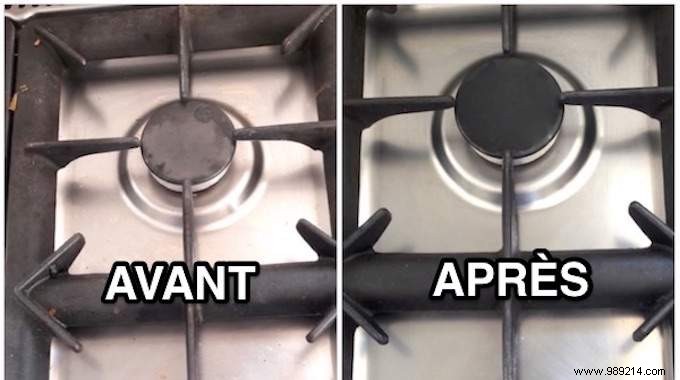 How To Clean A Gas Stove With White Vinegar And Baking Soda. 