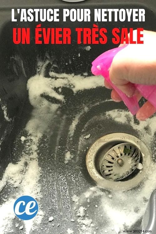Very dirty and clogged sink? How To Make It Shine EASILY With Baking Soda. 