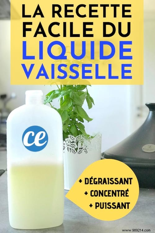 The Easy Recipe for Ultra Degreaser Dishwashing Liquid. 