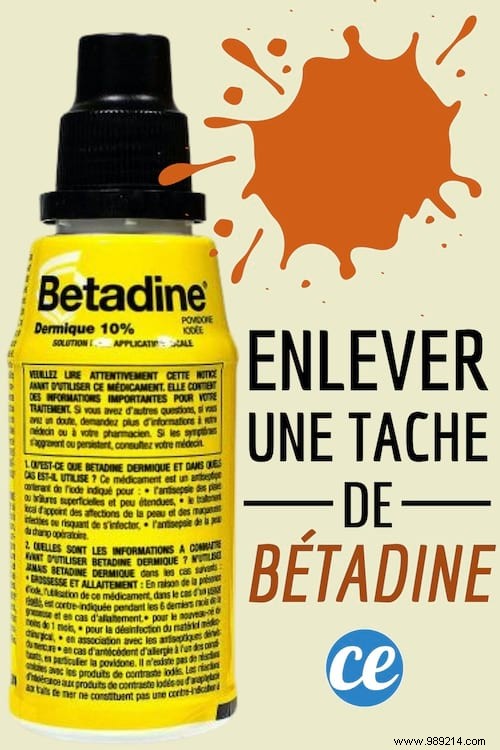 How to Remove a Betadine Stain WITHOUT Leaving Traces. 