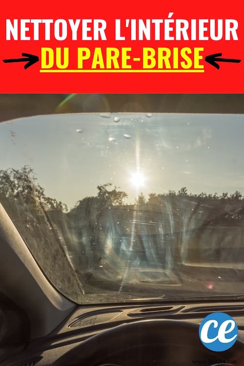 How to clean the inside of the windshield without leaving streaks. 