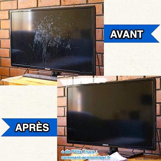 The Easy and Effective Trick to Clean Your TV Screen WITHOUT Traces. 