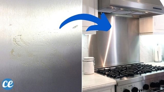 How to Clean a Stainless Steel Splashback WITHOUT Leaving Traces. 