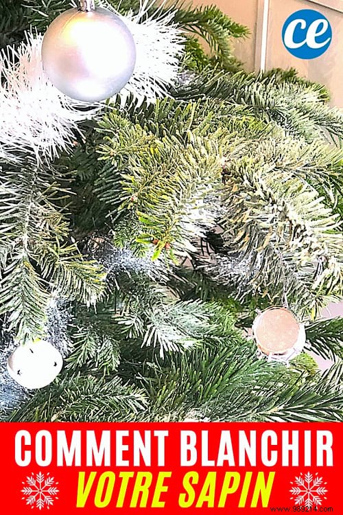 How To Whiten Your Christmas Tree Easily With Bicarbonate. 