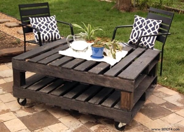 25 easy furniture to make with wooden pallets. 