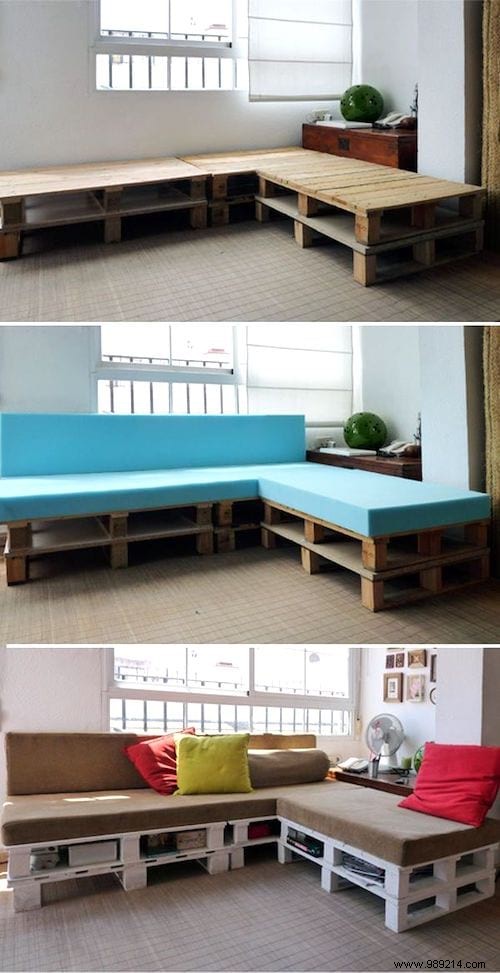25 easy furniture to make with wooden pallets. 