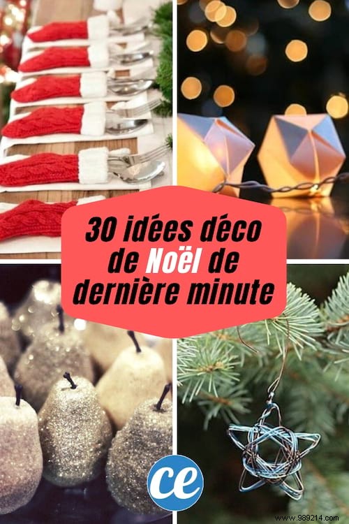 Christmas Decor:30 Easy &Inexpensive Last-Minute Ideas. 