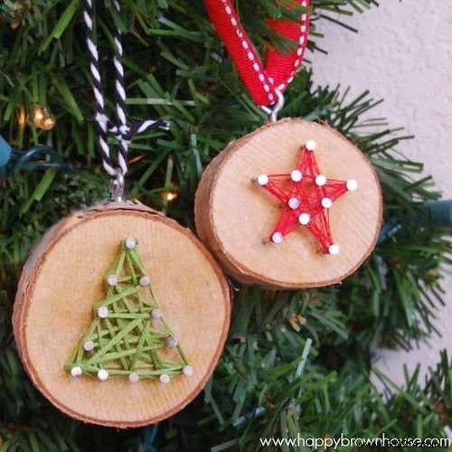 20 Super Christmas Decorations With WOODEN LOGS. 
