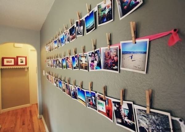 17 Great Ideas To Hang Your Photos At Home (Easy &Cheap). 