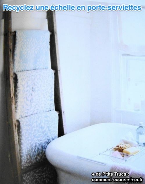 A Decorative and Original Towel Rack For Your Bathroom. 