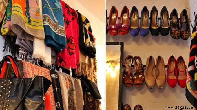 Easy and Cheap DIY Storage for Shoes and Scarves. 