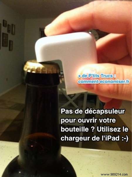 How to Open a Beer WITHOUT a Bottle Opener? Use the iPad Charger! 