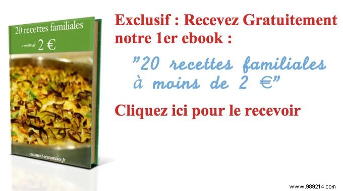 FREE. Our Cooking Ebook 20 Family Recipes for Less than €2. 