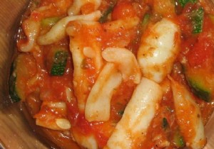 My squid à la Provençale at €3.90 per person. 